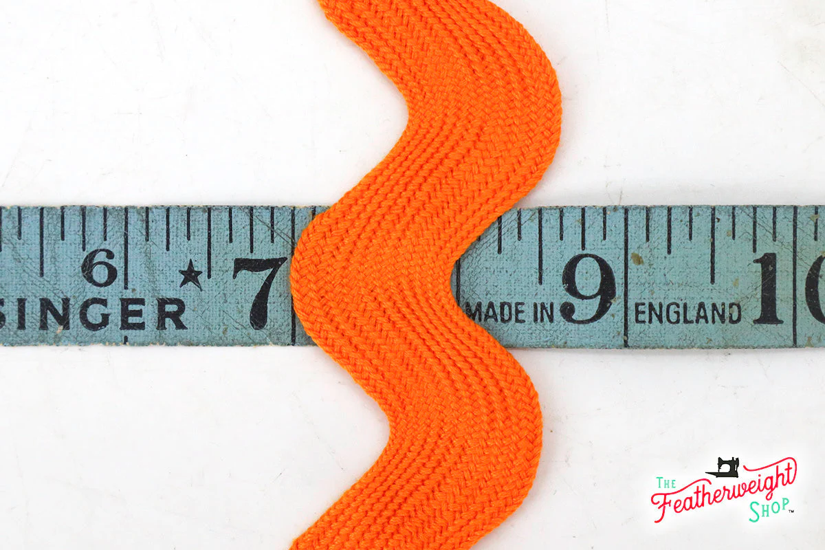 1 5/8" Inch JUMBO RIC RAC - ORANGE (by the yard) - Image 2