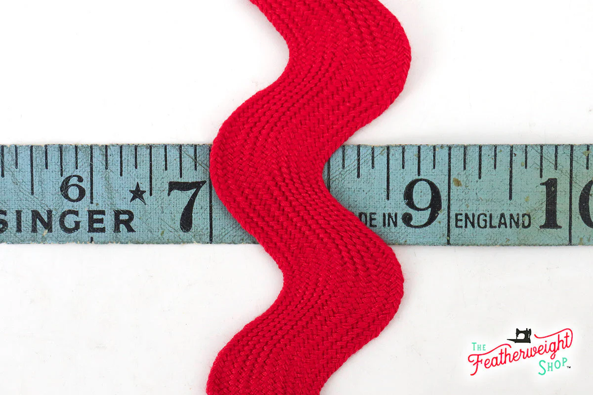 1 5/8" Inch JUMBO RIC RAC - RED (by the yard) - Image 2