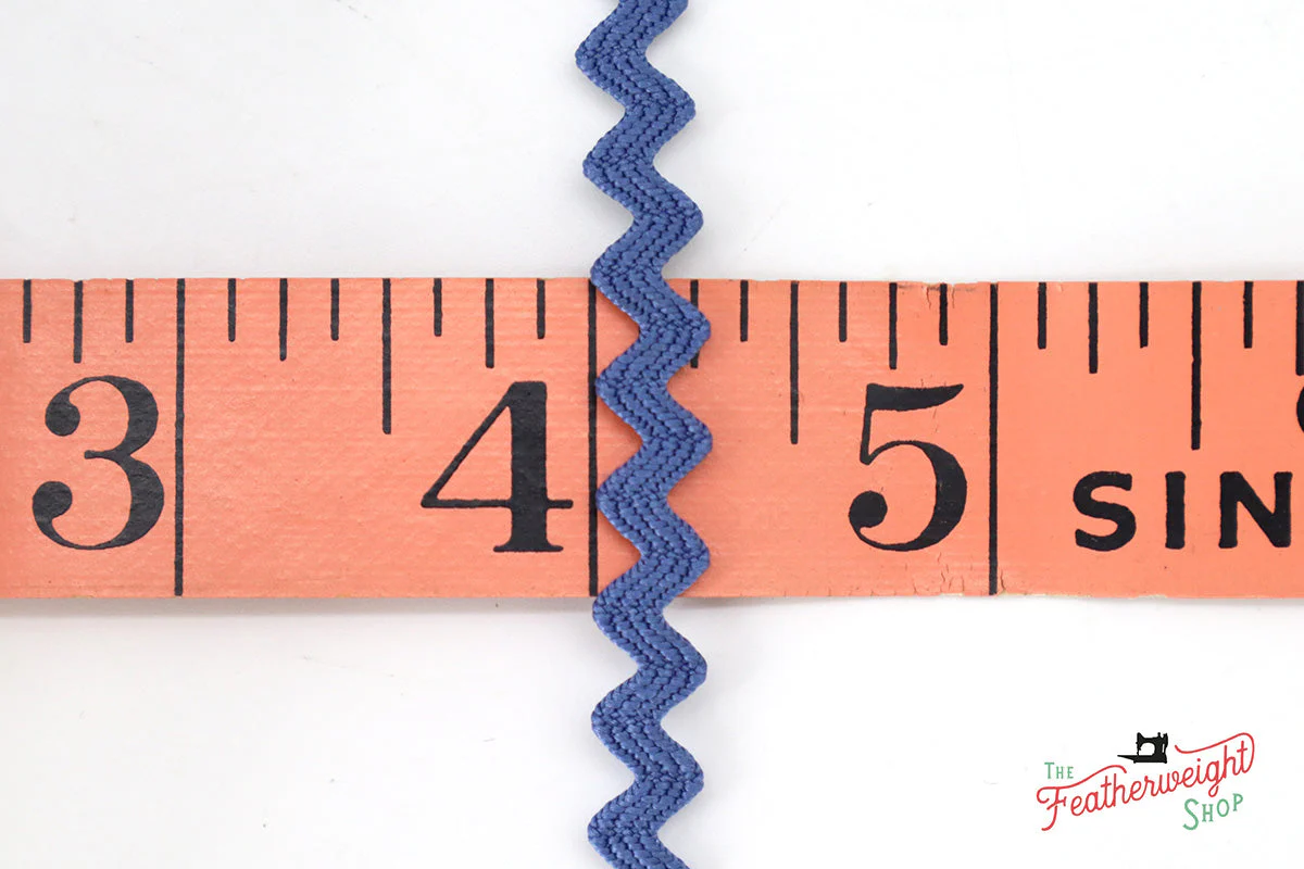 1/4" Inch DENIM VINTAGE TRIM RIC RAC by Lori Holt (by the yard) - Image 2