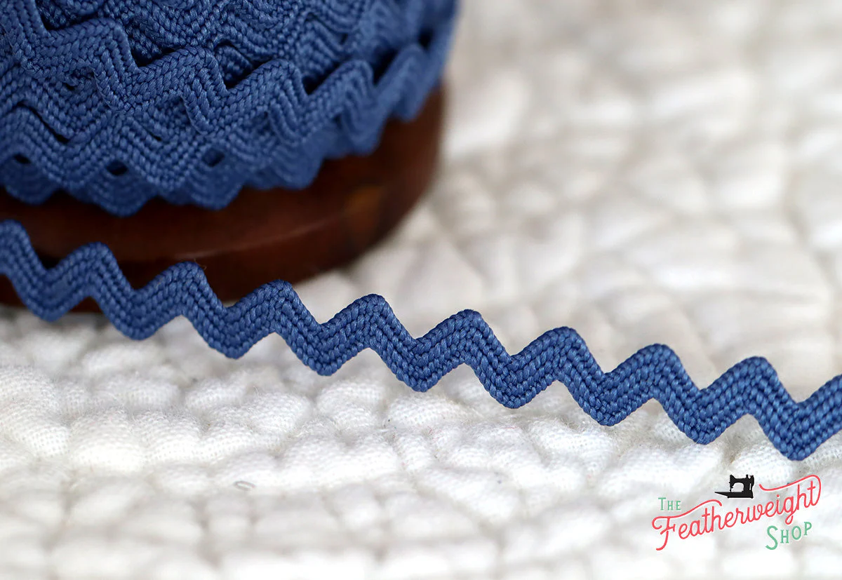 1/4" Inch DENIM VINTAGE TRIM RIC RAC by Lori Holt (by the yard) - Image 3