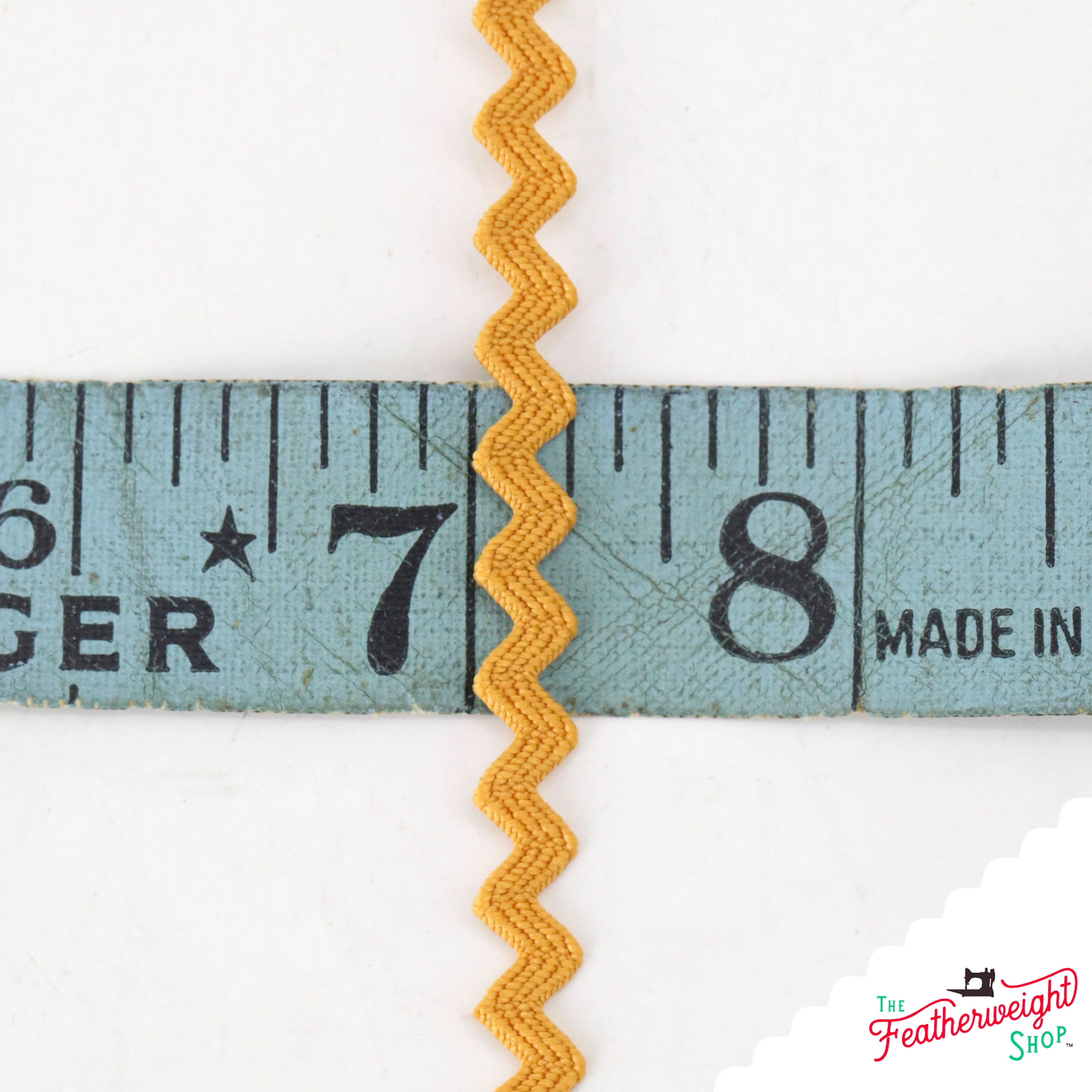 1/4" Inch Marigold VINTAGE TRIM RIC RAC by Lori Holt (by the yard) - Image 2
