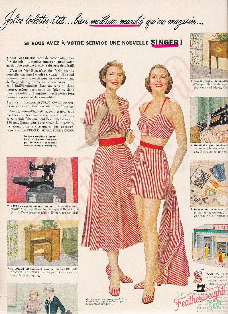 Advertisement, Rare Featuring the Singer Featherweight - (Vintage Original) - Image 10