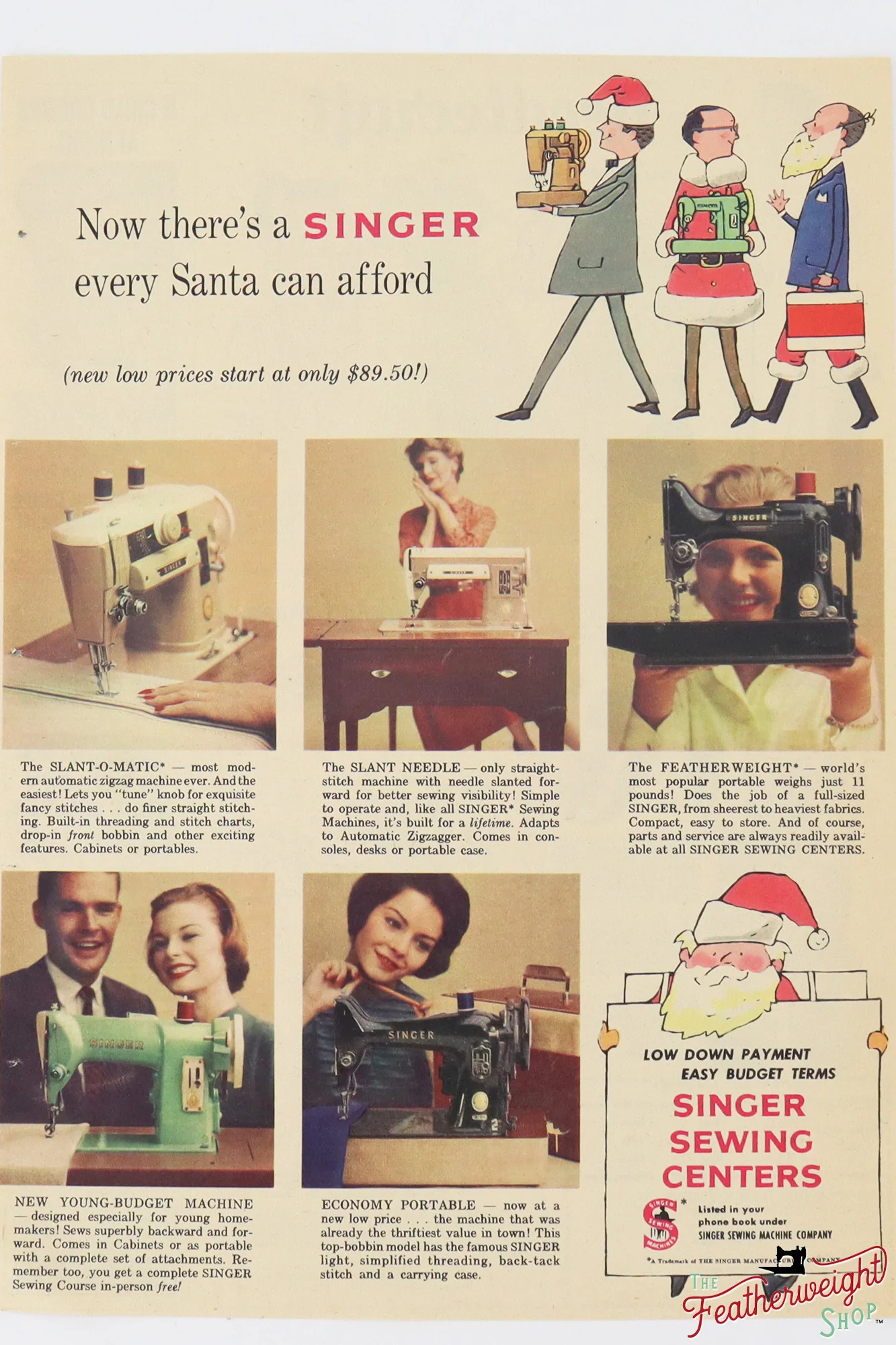 Advertisement, Rare Featuring the Singer Featherweight - (Vintage Original) - Image 29
