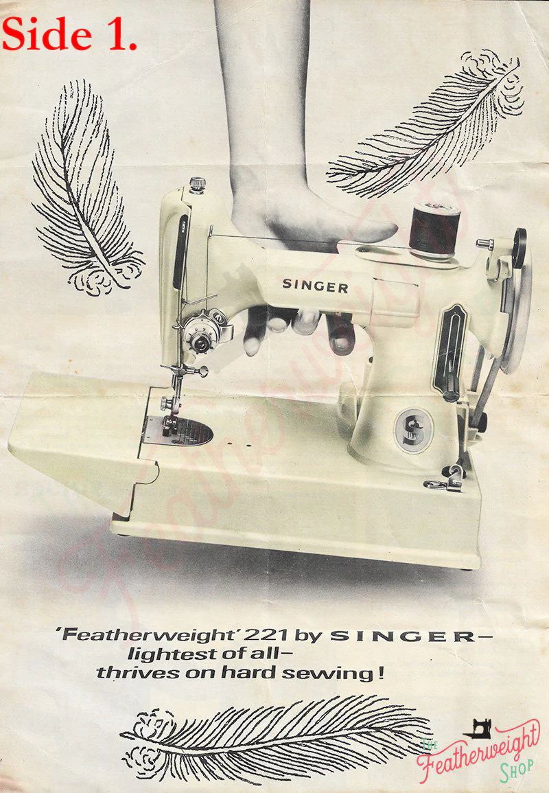 Advertisement, Rare Featuring the Singer Featherweight - (Vintage Original) - Image 4