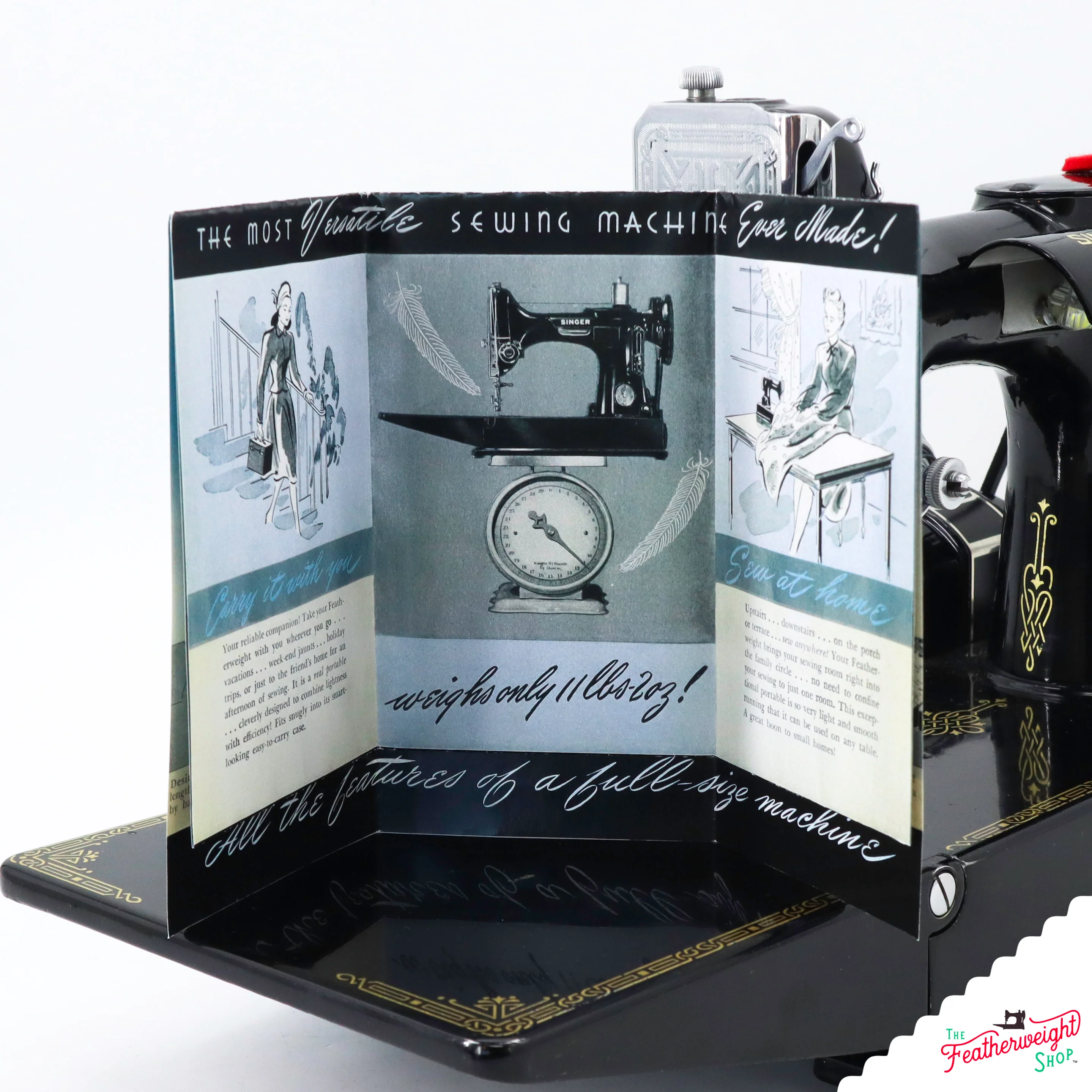 Advertisement Leaflets, Replica Featuring the Singer Featherweight