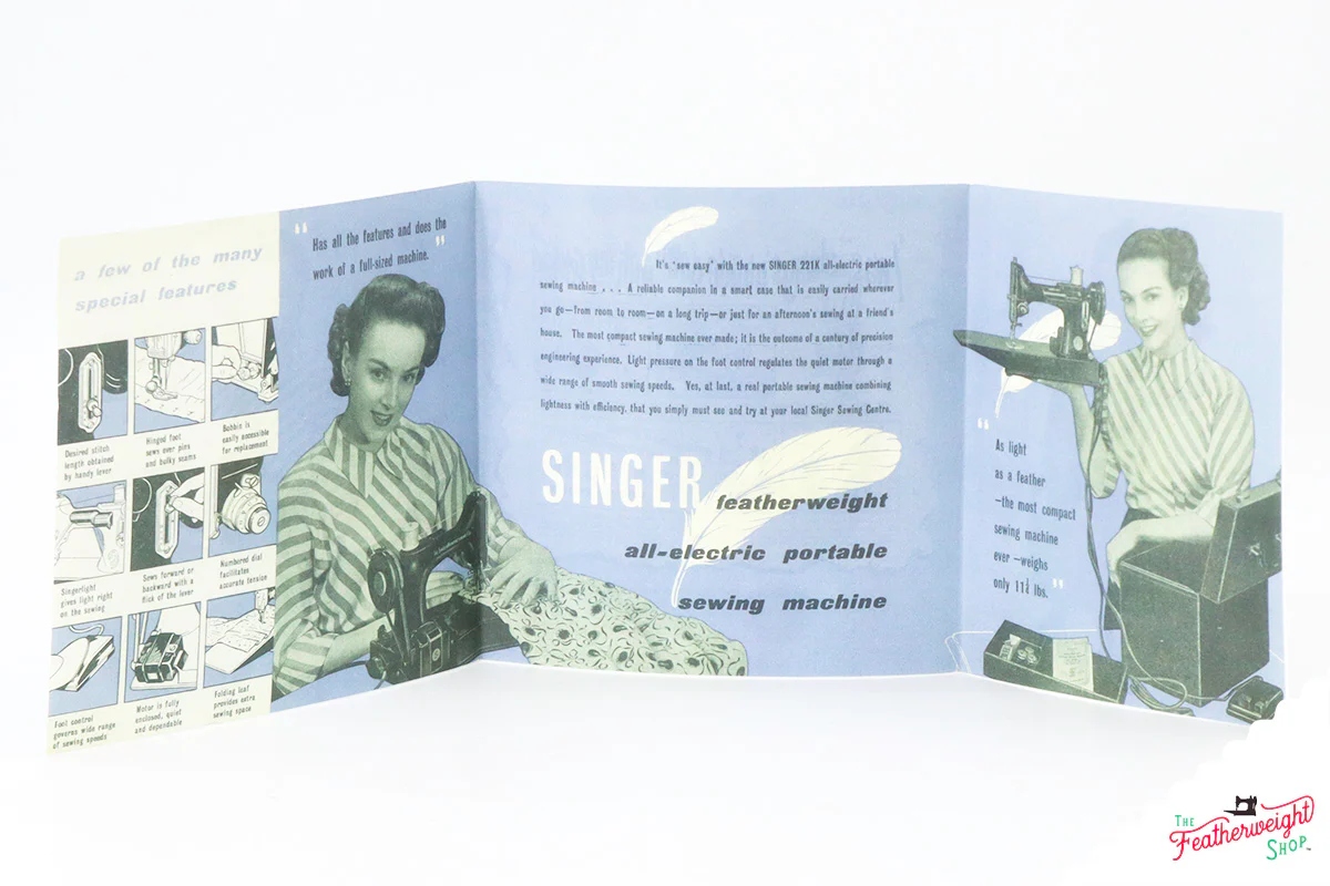 Advertisement Leaflets, Replica Featuring the Singer Featherweight - Image 10