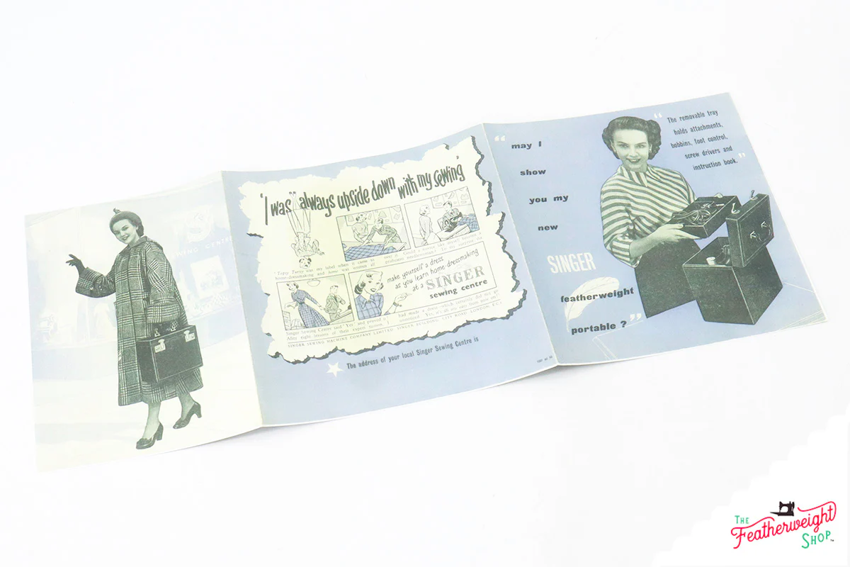 Advertisement Leaflets, Replica Featuring the Singer Featherweight - Image 11