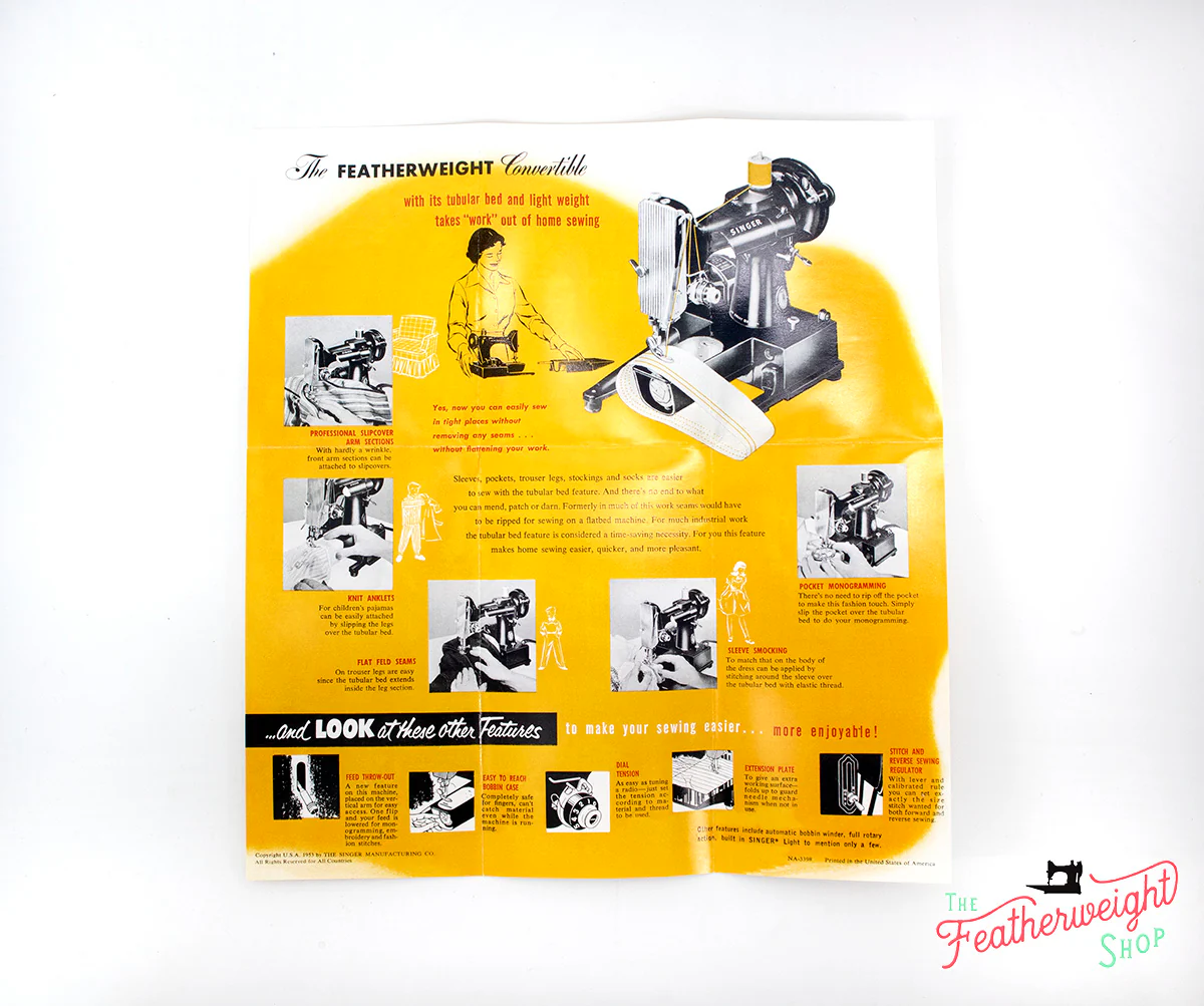 Advertisement Leaflets, Replica Featuring the Singer Featherweight - Image 13