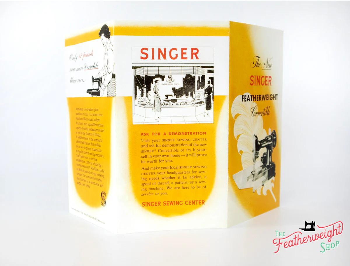 Advertisement Leaflets, Replica Featuring the Singer Featherweight - Image 15