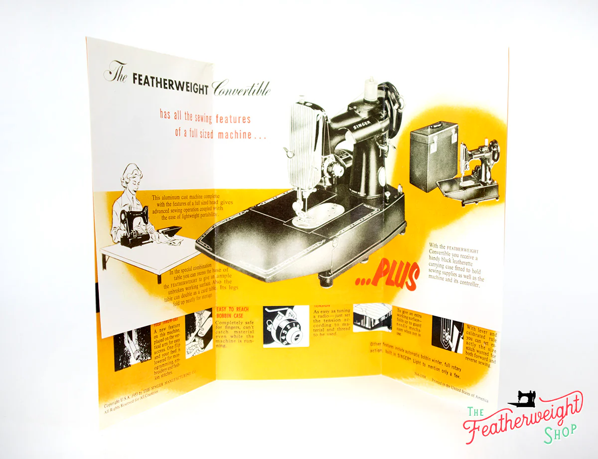 Advertisement Leaflets, Replica Featuring the Singer Featherweight - Image 2