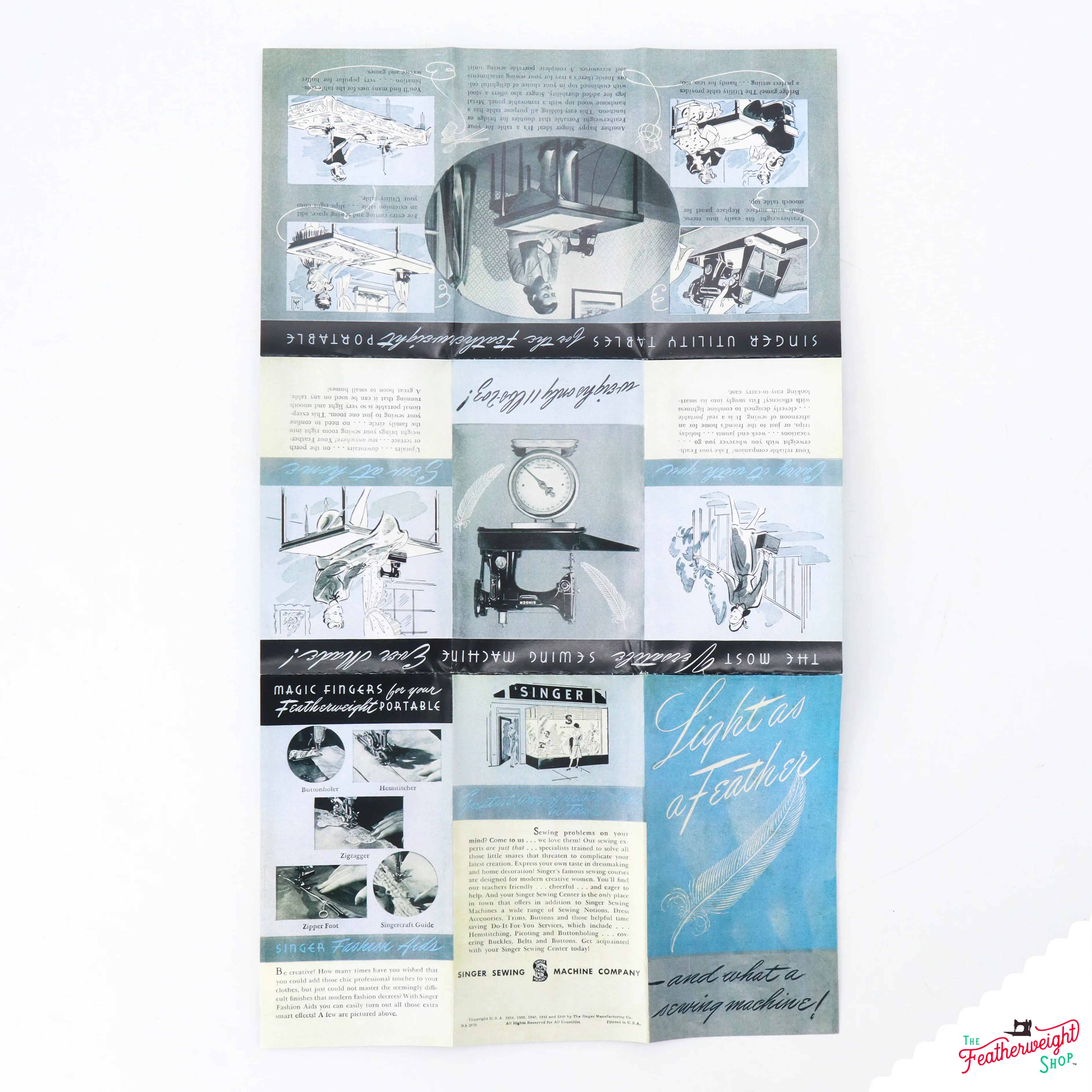 Advertisement Leaflets, Replica Featuring the Singer Featherweight - Image 6