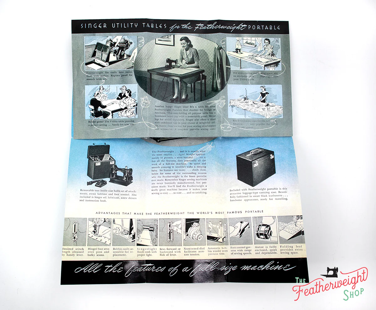Advertisement Leaflets, Replica Featuring the Singer Featherweight - Image 7