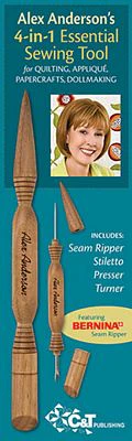 Alex Anderson's 4-in-1 Essential Wooden Sewing Tool - Image 2