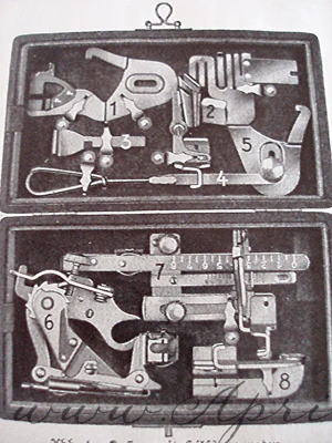 Attachments Set, Blue Velvet Singer Box (Vintage Original) - Image 4