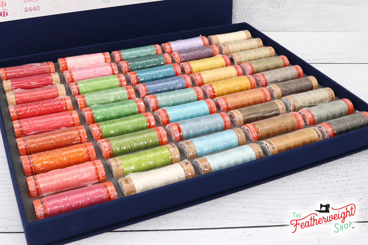 AURIFIL Thread Collection, HONEY BEE ESSENTIALS 45-Spools for Piecing & Applique by Lori Holt - Image 5