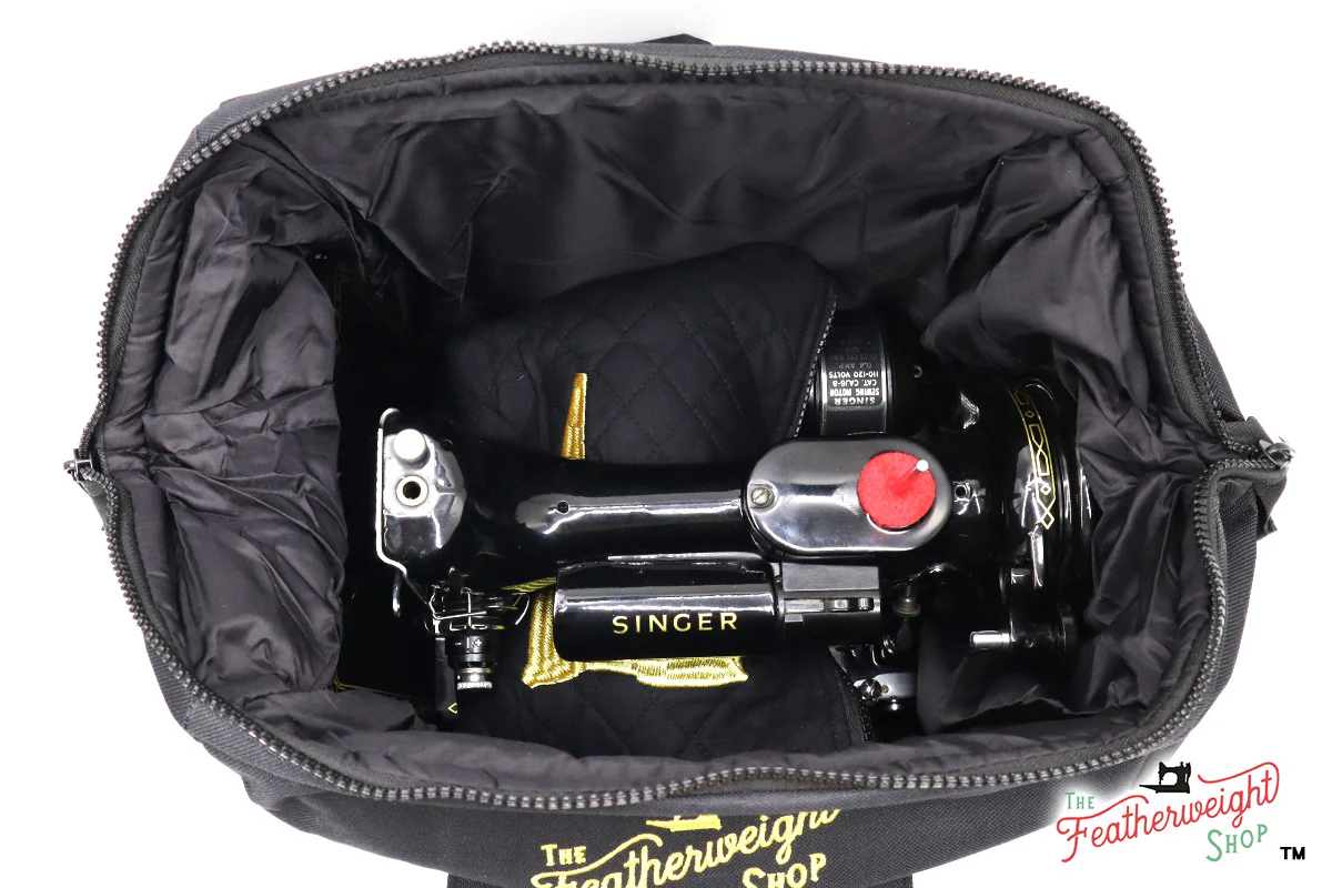 BAG, Padded TRAVEL fits Singer Featherweight 221 & 222 - BLACK - Image 2
