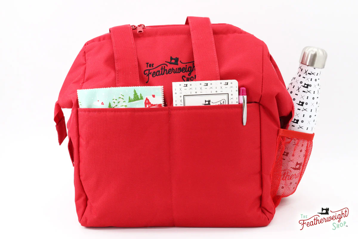 BAG, Padded TRAVEL fits Singer Featherweight 221 & 222 - RED - Image 8
