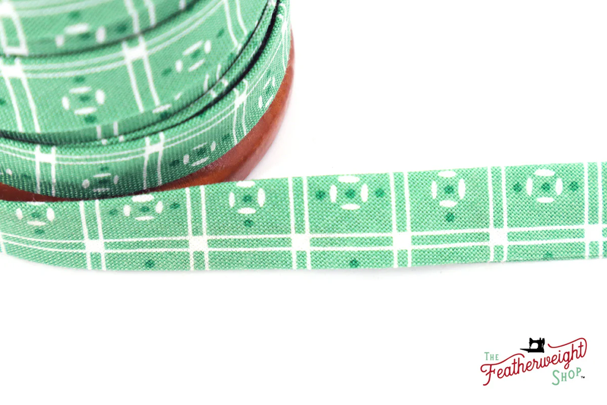 Bias Tape, 1/2" ALPINE LINEOLEUM by Lori Holt (by the yard) - Image 2