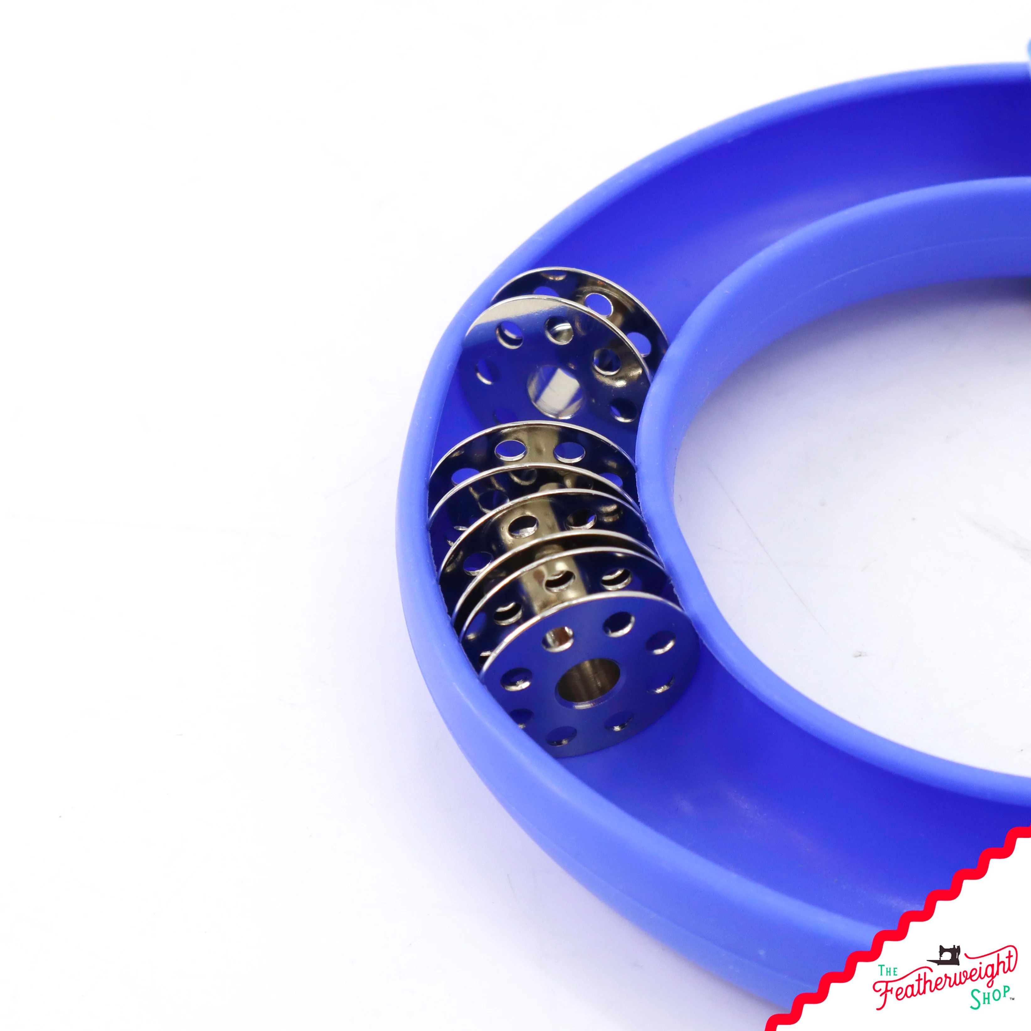 Bobbin Saver By GRABBIT - ROUND BLUE - Image 2