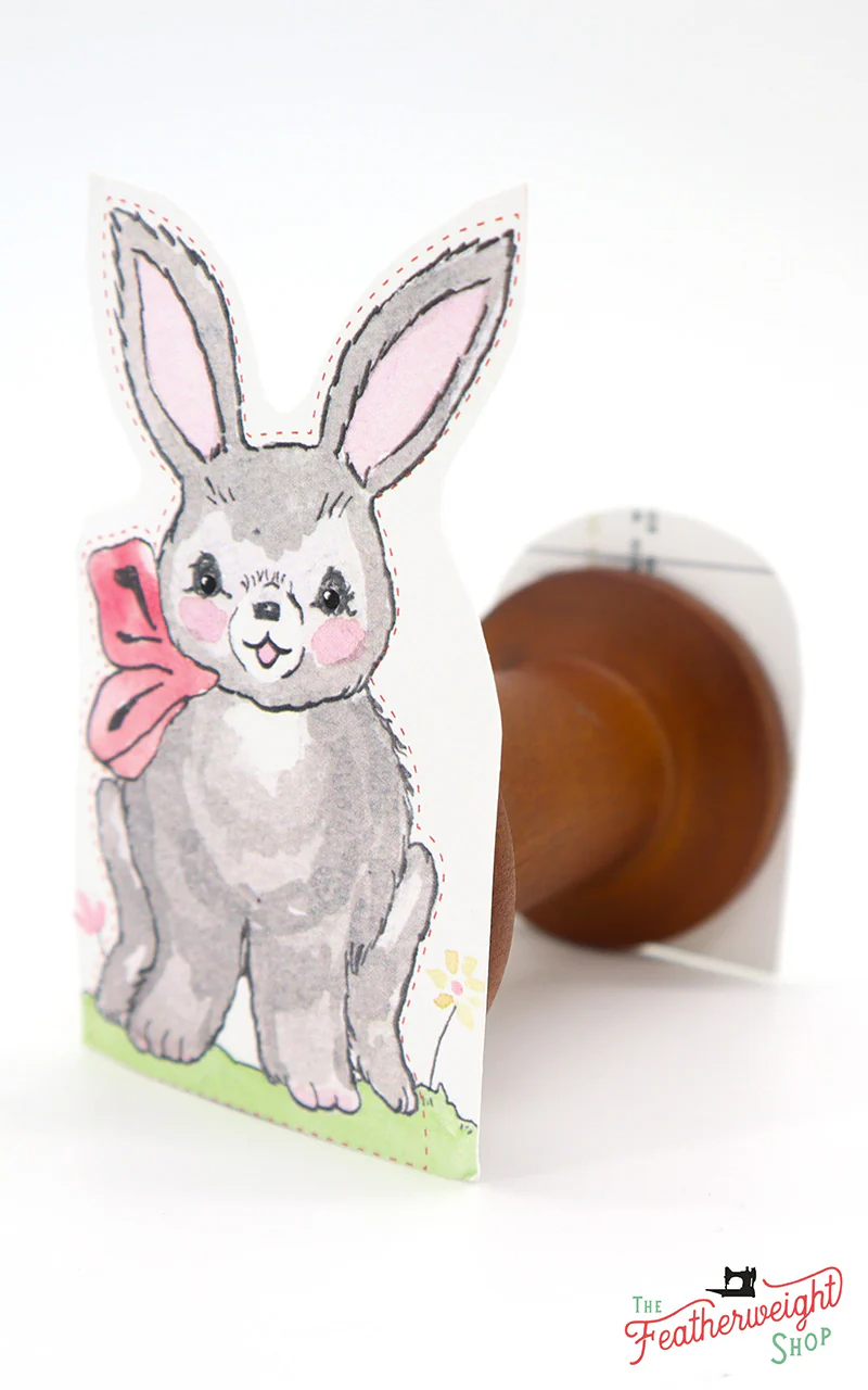 Postcard Spool Pet, Bobbins the Bunny (Bundle of 5) - Image 3