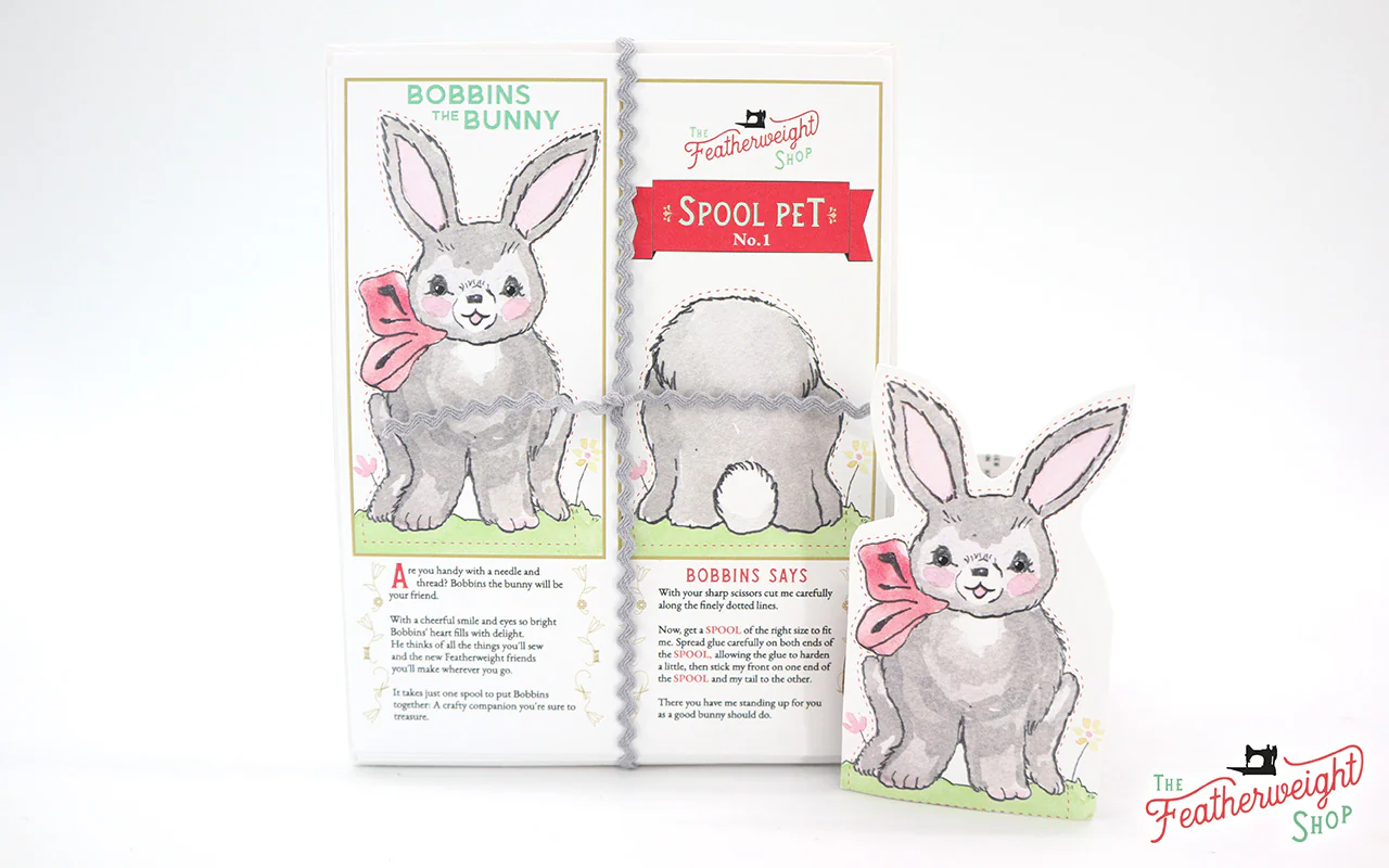 Postcard Spool Pet, Bobbins the Bunny (Bundle of 5) - Image 8