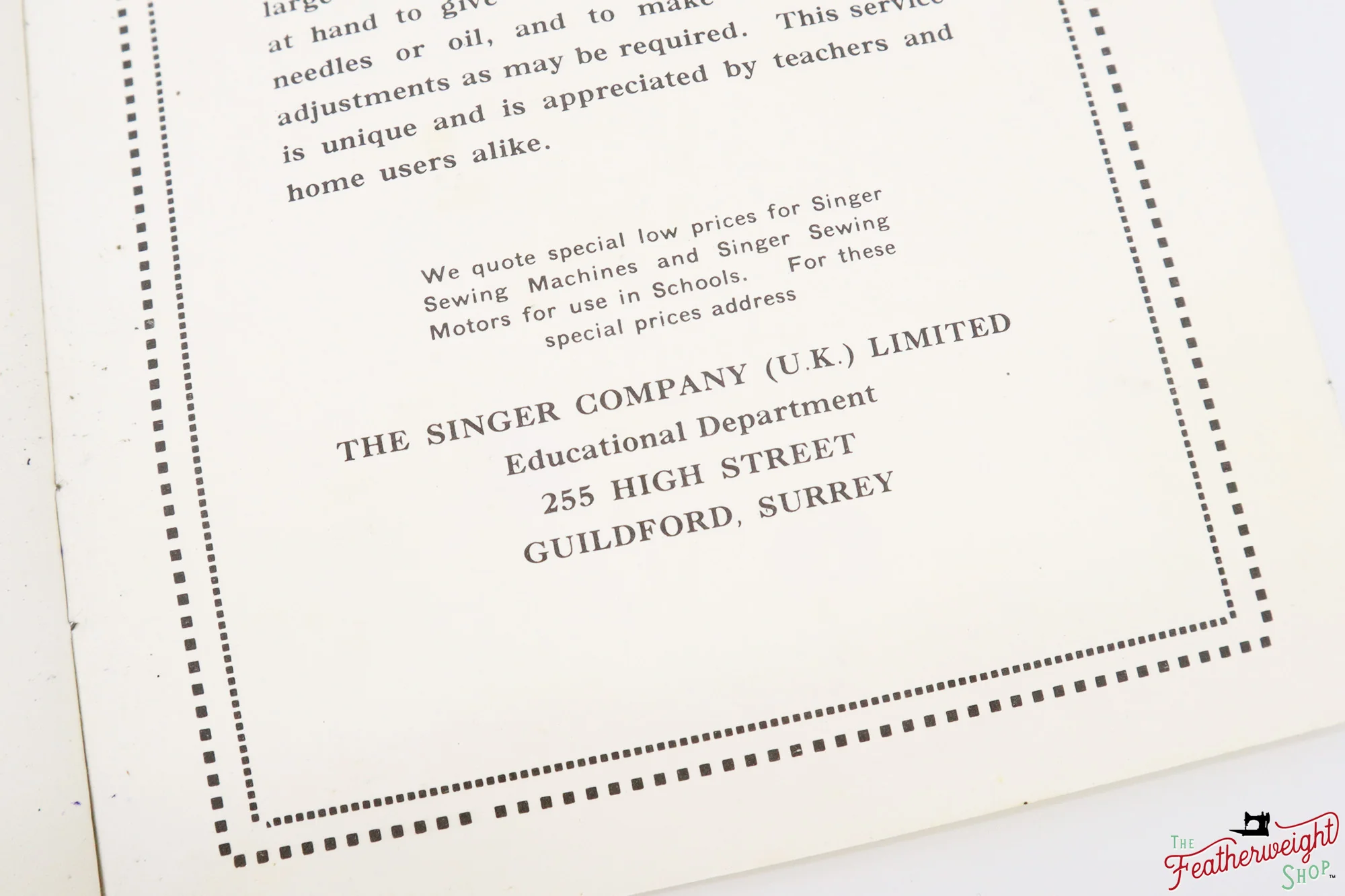 Book, A Manual of Family Sewing Machines (Vintage Original) - Image 3