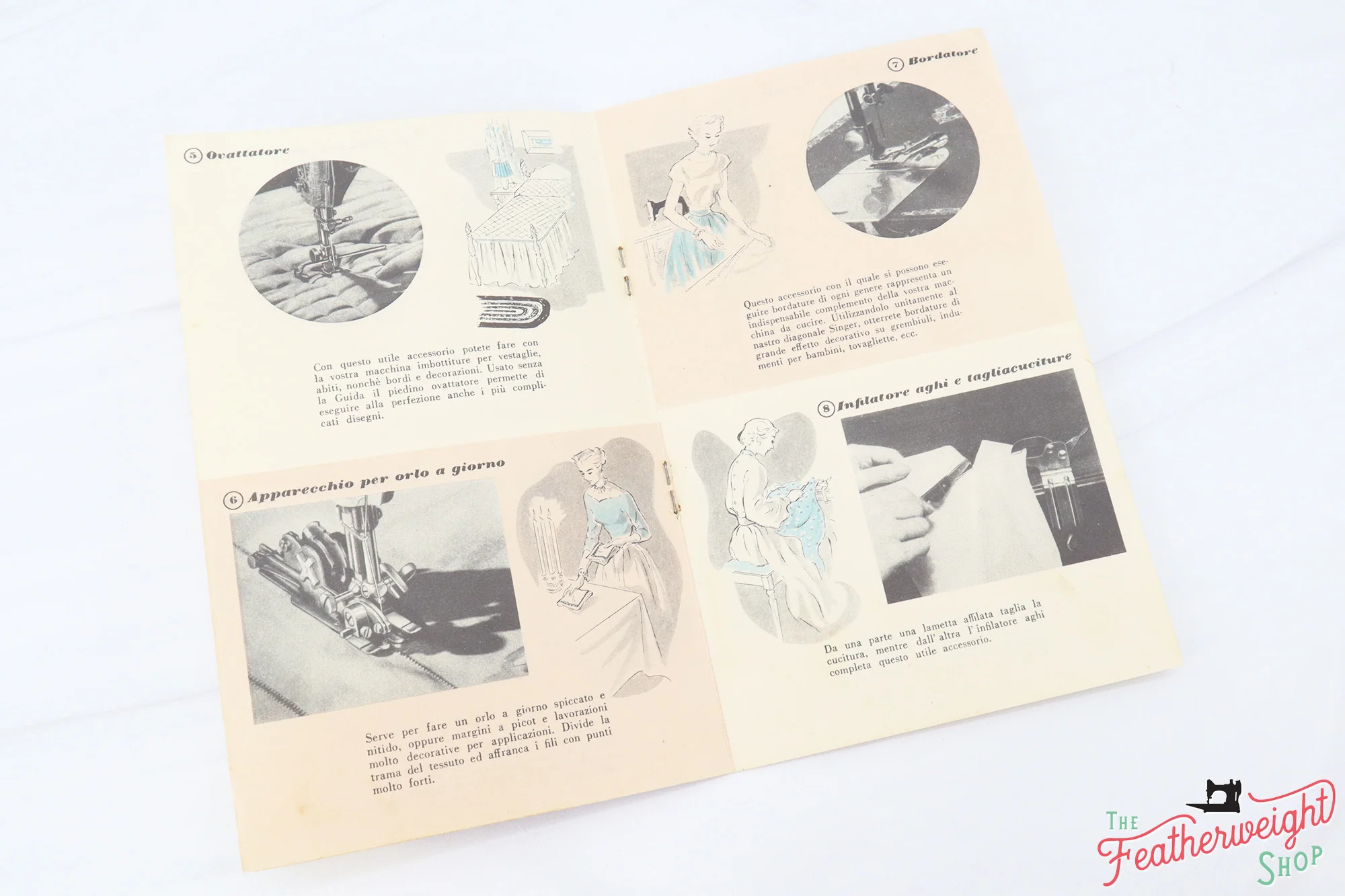 Booklet, Italian Moda (Fashion) - (Vintage Singer) - RARE - Image 2