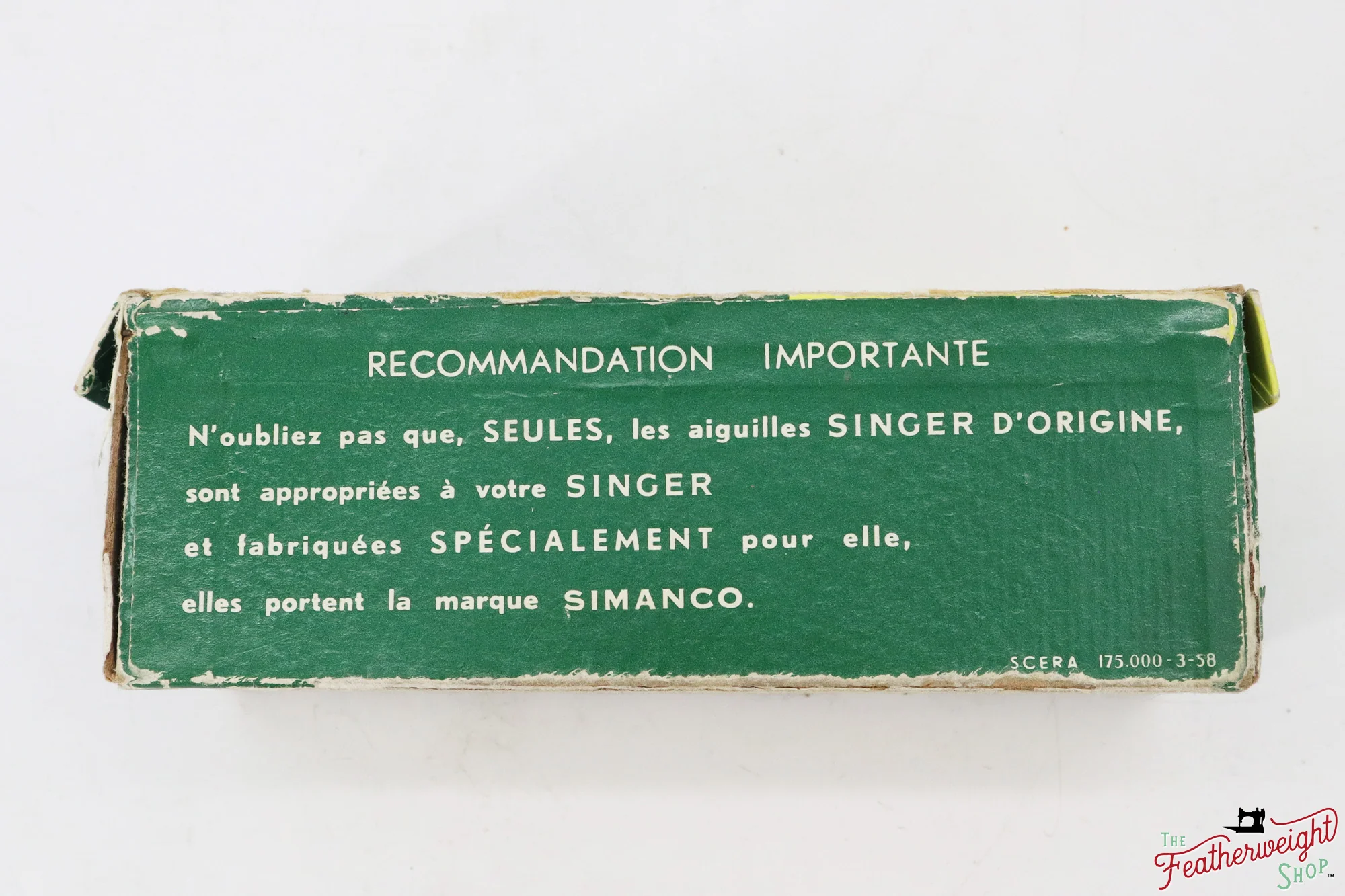 Box, Attachments French RARE Singer - Empty (Vintage Original) - Image 2