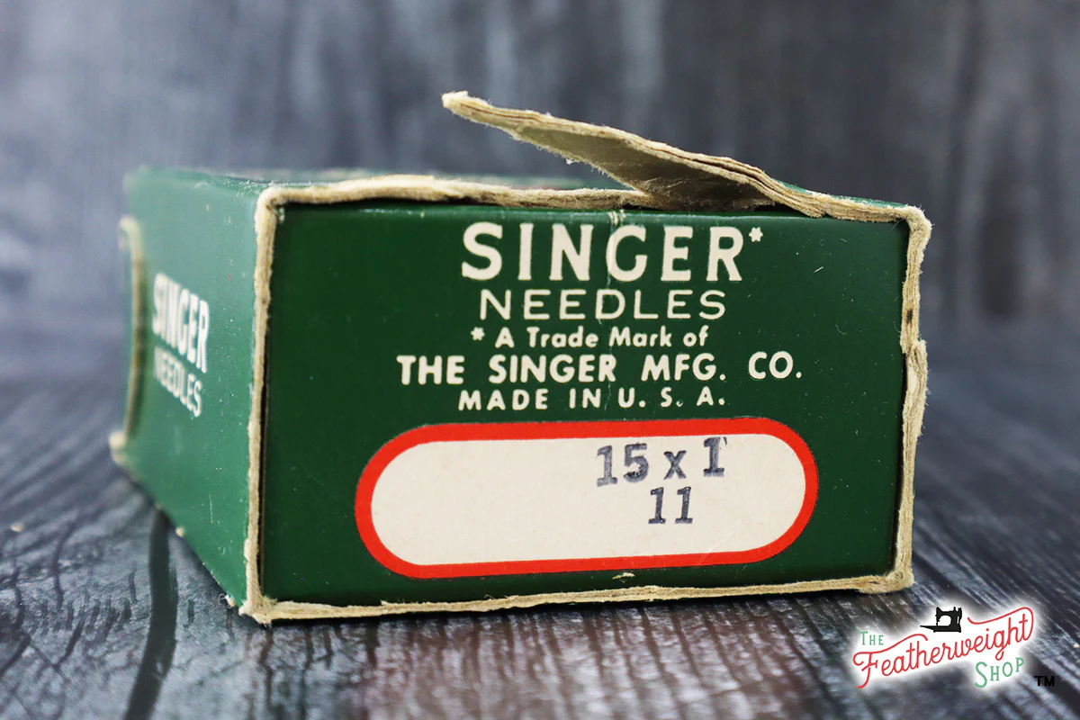 Bulk Needle Packet Box, Singer - Empty (Vintage Original) - Image 2