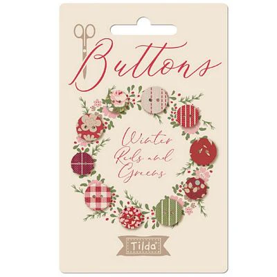 Buttons, Creating Memories WINTER Christmas by Tilda - 10 count - Image 5