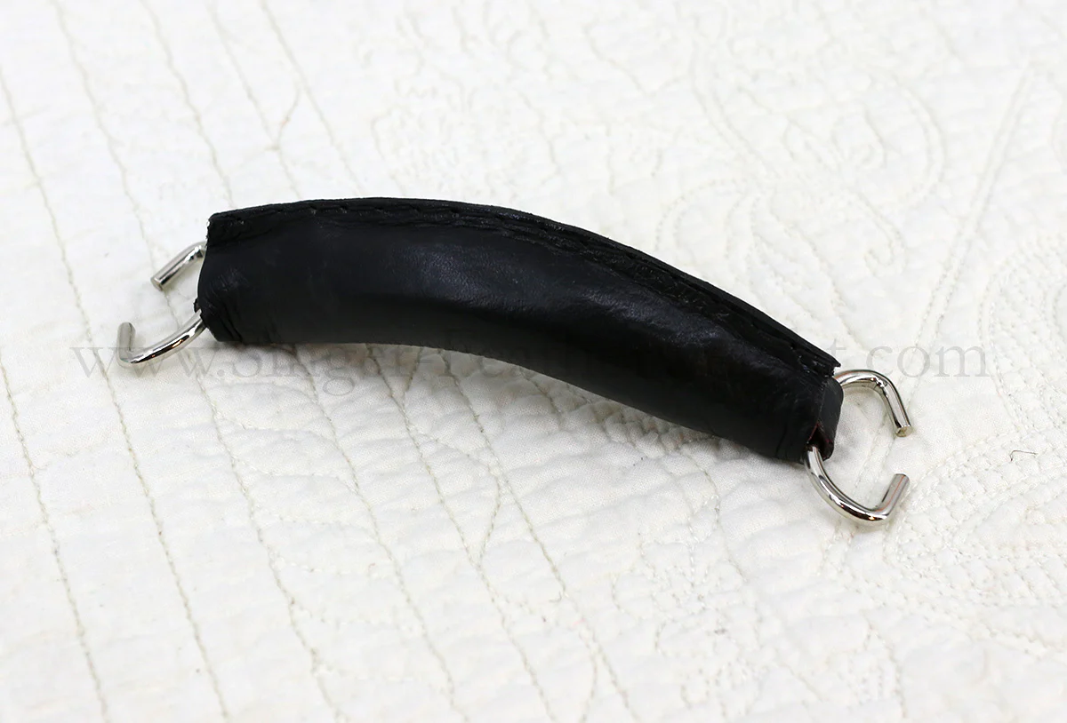 Case Handle, Black Leather with D-RINGS - Image 2