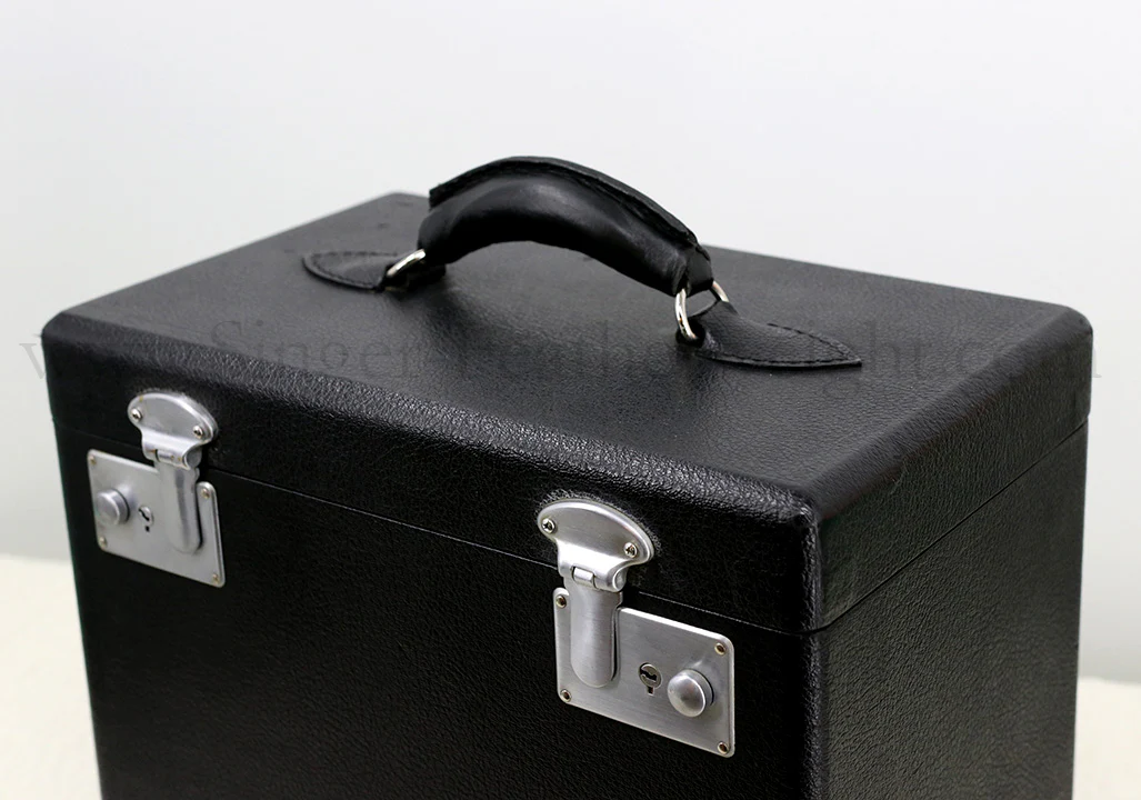 Case Handle, Black Leather with D-RINGS - Image 3