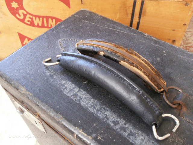 Case Handle, Black Leather with D-RINGS - Image 4