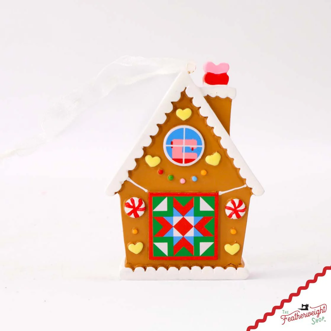 Christmas ORNAMENT, Sew Cute Gingerbread House by Cathe Holden - Image 2