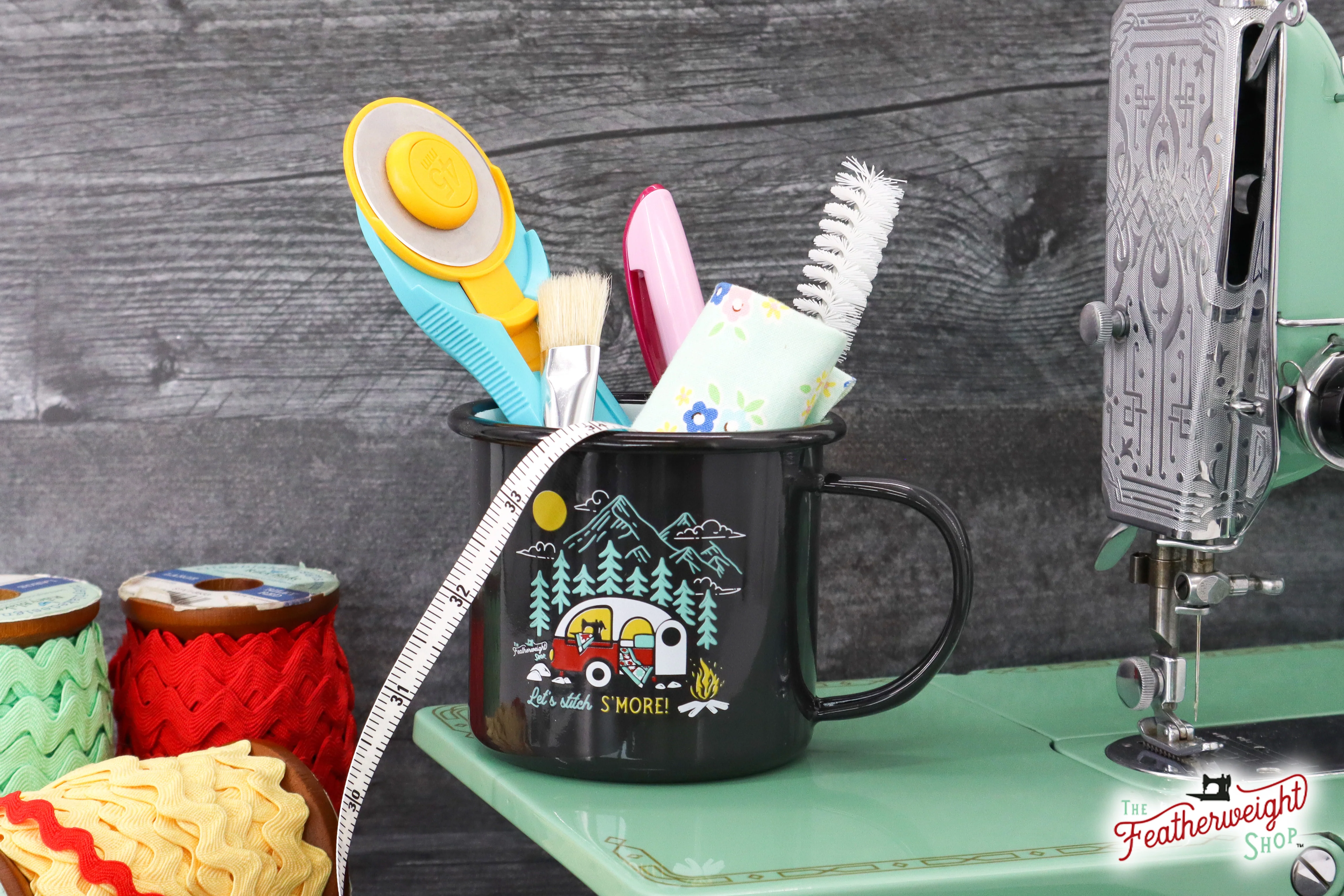 Coffee Camp Mug, Singer Featherweight - Image 6