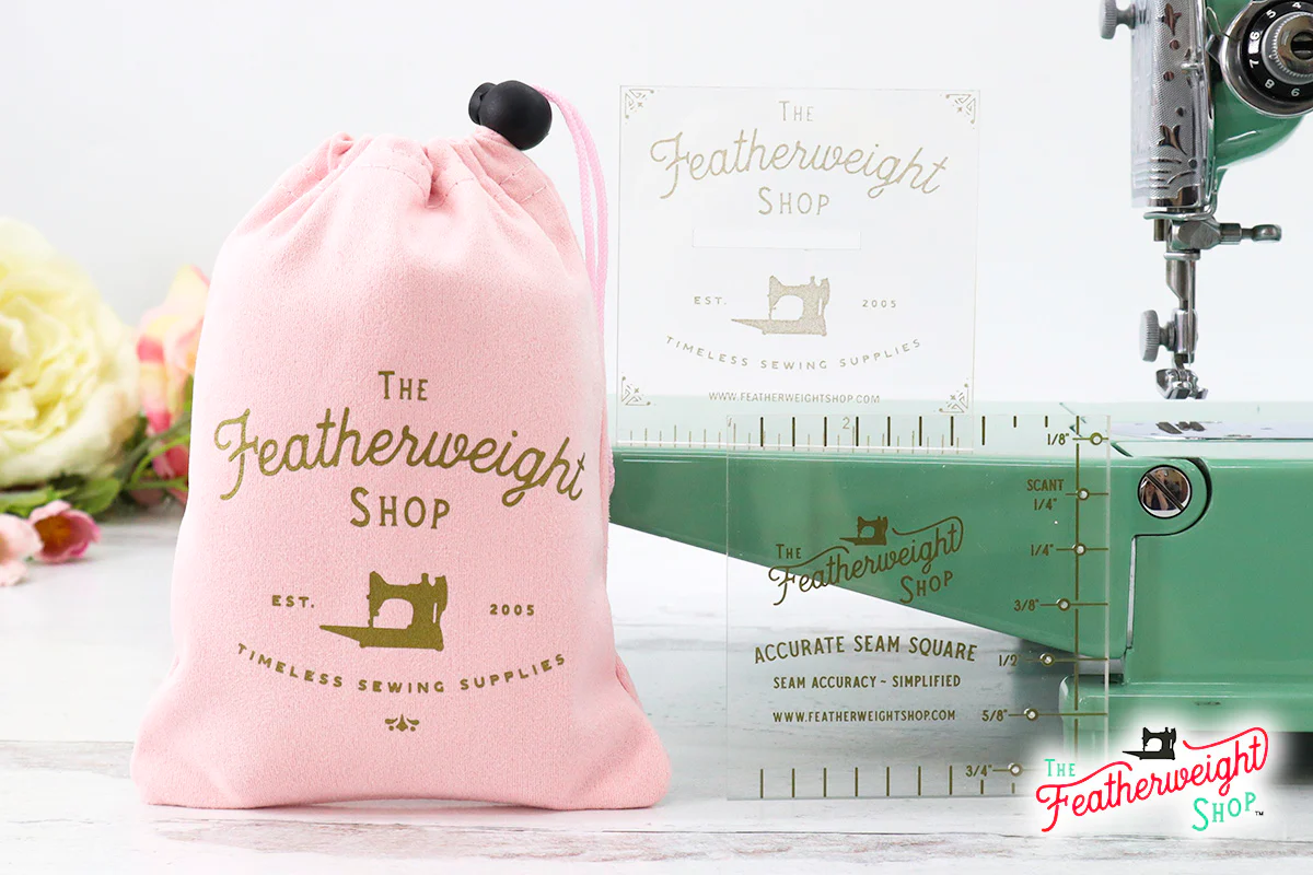 COMPLETE SET: Featherweight Accurate Seam Guide, Square, and Pocket Bag (Clear) - Image 3