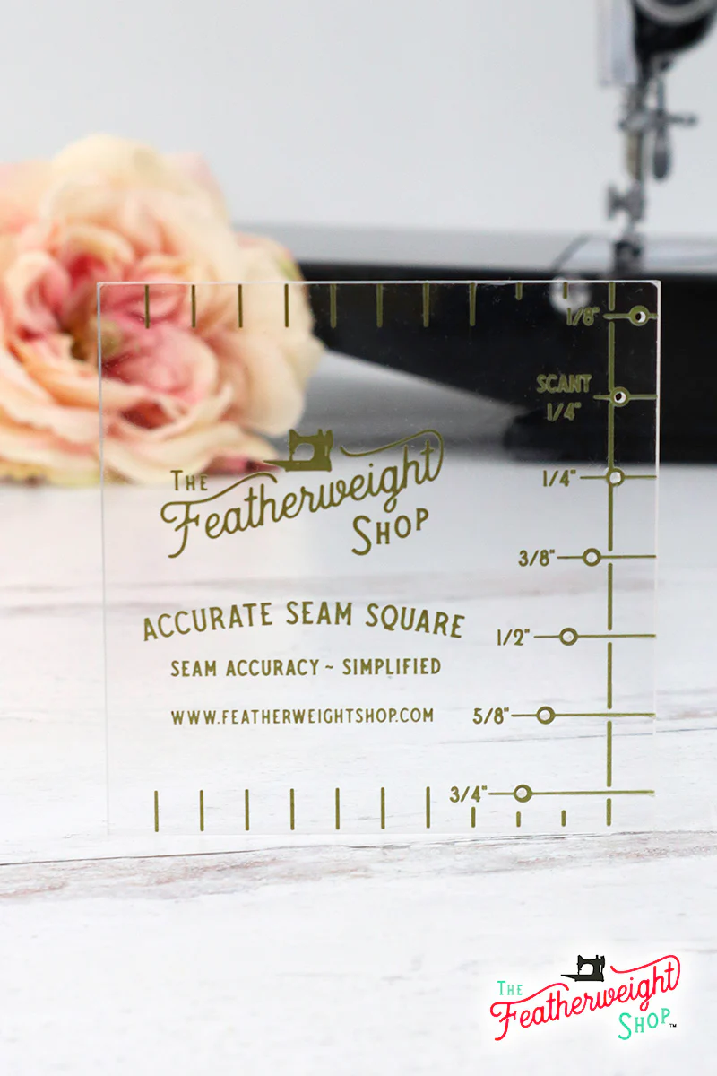 COMPLETE SET: Featherweight Accurate Seam Guide, Square, and Pocket Bag (Clear) - Image 6