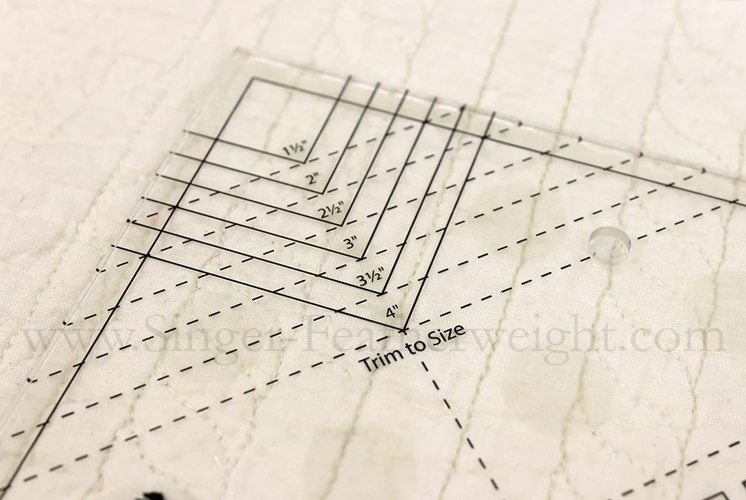 Cutting Ruler, CREATIVE GRIDS Cat's Cradle designed by Deb Heatherly (with self-grips) - Image 2