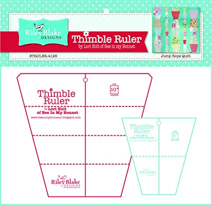 Cutting Ruler SET, Thimble by Lori Holt
