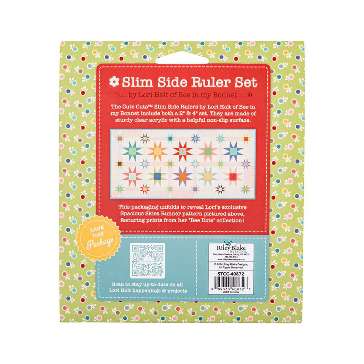 Cutting Ruler, TRIANGLE Slim-Side Set by Lori Holt Cute Cuts - Image 3