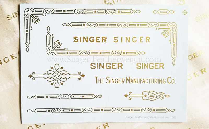 Decals, Celtic Knot Style for the Singer Featherweight 221, 221K Sewing Machine 1937-1953