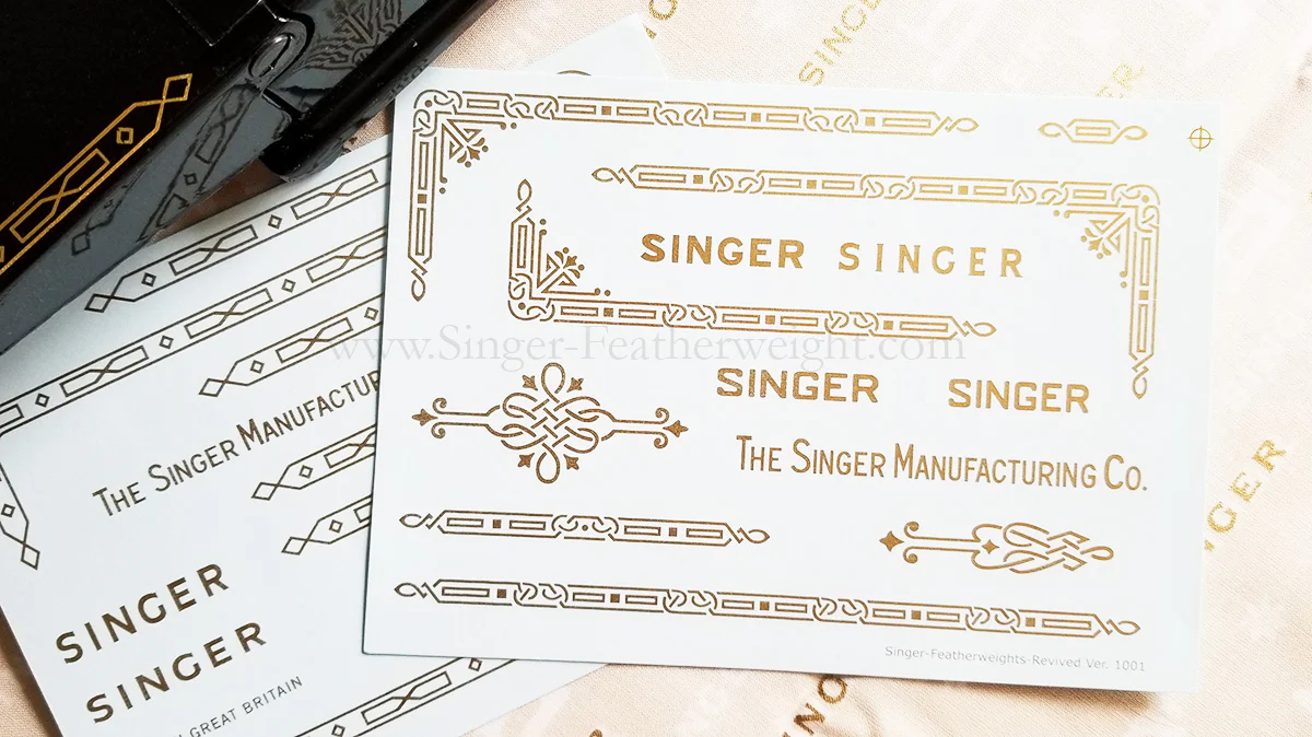 Decals, Celtic Knot Style for the Singer Featherweight 221, 221K Sewing Machine 1937-1953 - Image 10