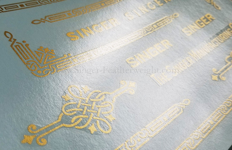 Decals, Celtic Knot Style for the Singer Featherweight 221, 221K Sewing Machine 1937-1953 - Image 11