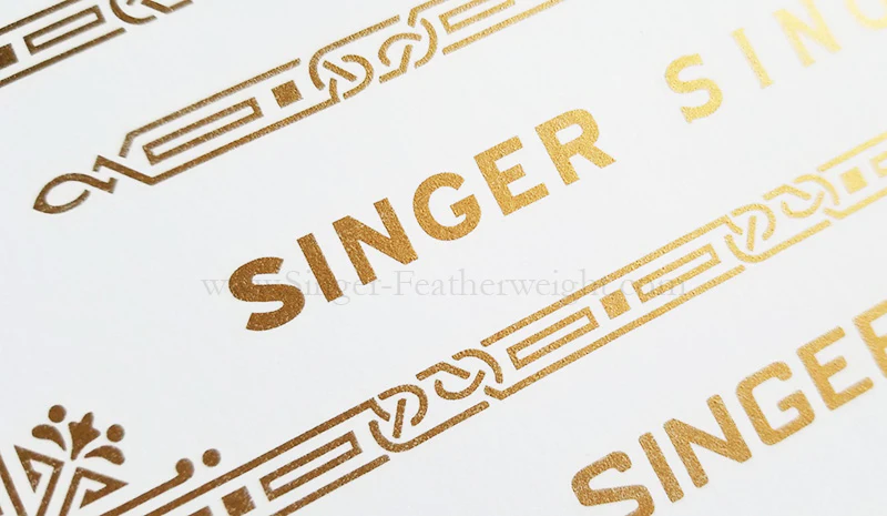 Decals, Celtic Knot Style for the Singer Featherweight 221, 221K Sewing Machine 1937-1953 - Image 2