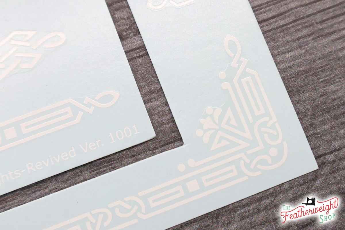 Decals, Celtic Knot Style for the Singer Featherweight 221, 221K Sewing Machine 1933-1937 - Image 11