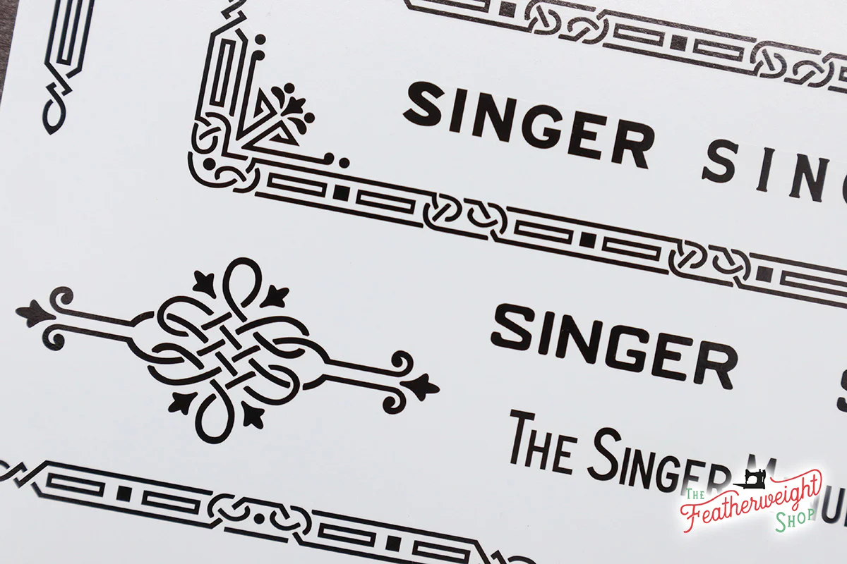 Decals, Celtic Knot Style for the Singer Featherweight 221, 221K Sewing Machine 1933-1937 - Image 12