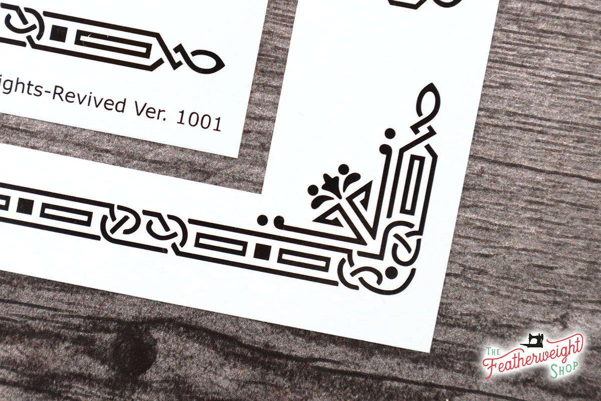 Decals, Celtic Knot Style for the Singer Featherweight 221, 221K Sewing Machine 1933-1937 - Image 14