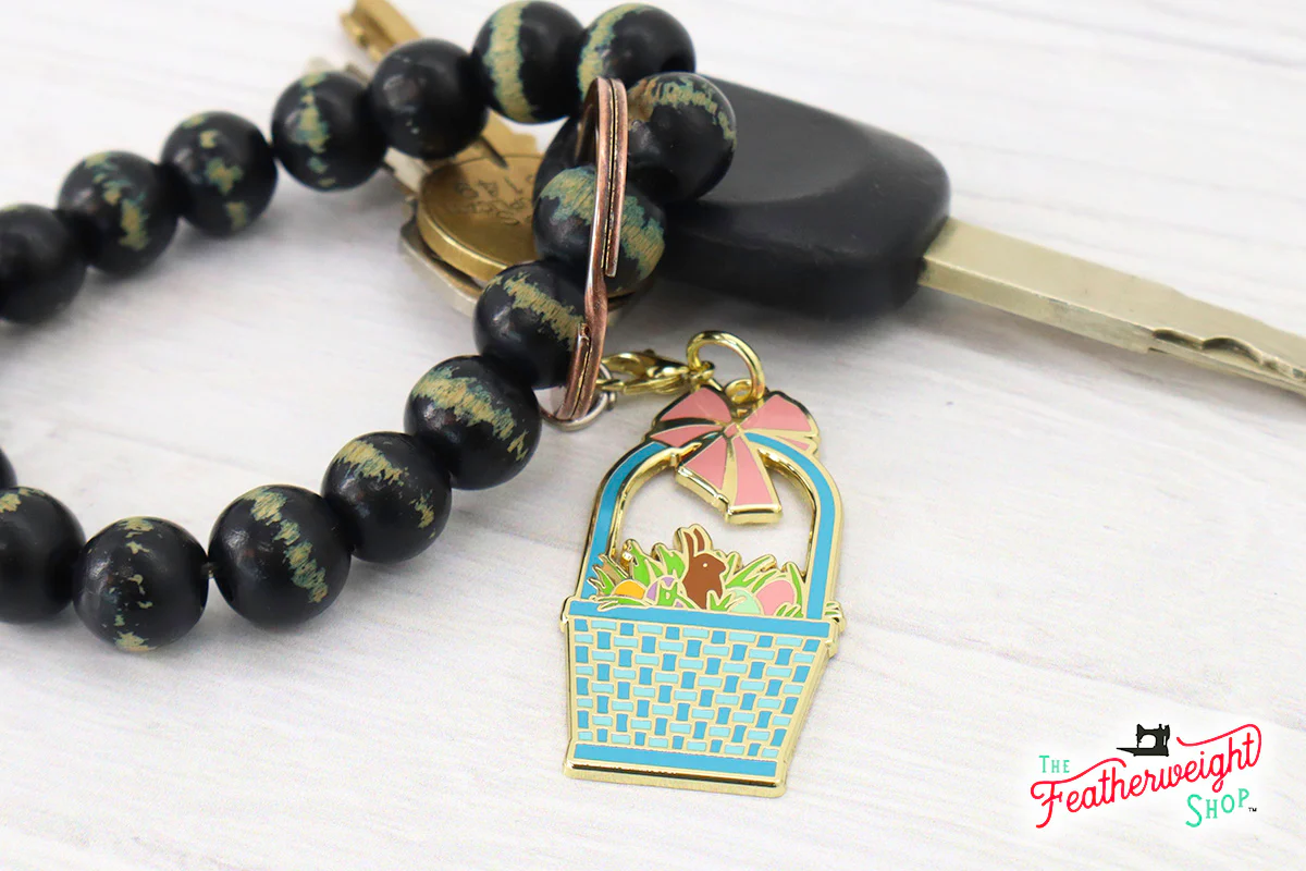 Enamel Charm Zipper Pull - EASTER BASKET, BUNNY RABBIT, LOVES ME by Cathe Holden - Image 3