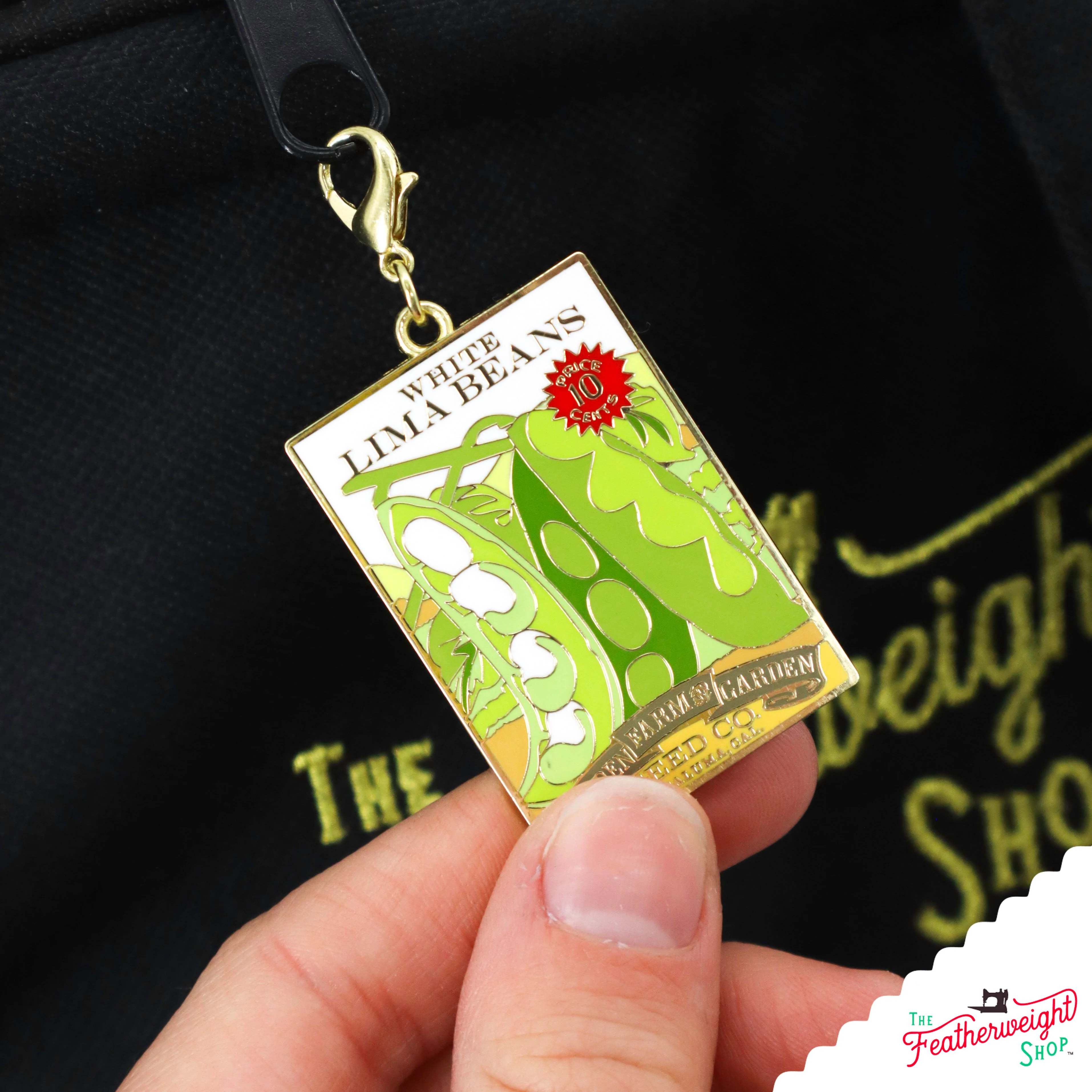 Enamel Charm Zipper Pull - TRACTOR & SEED by Cathe Holden - Image 3