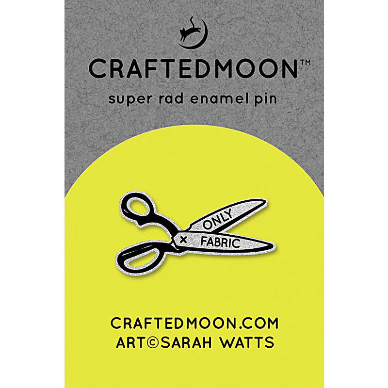 Enamel Pin, FABRIC ONLY SCISSORS